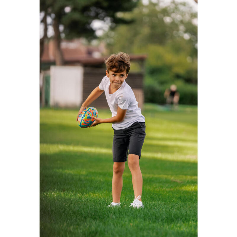 Minge de rugby mărimea 2 mini, Portocaliu Verde Galben