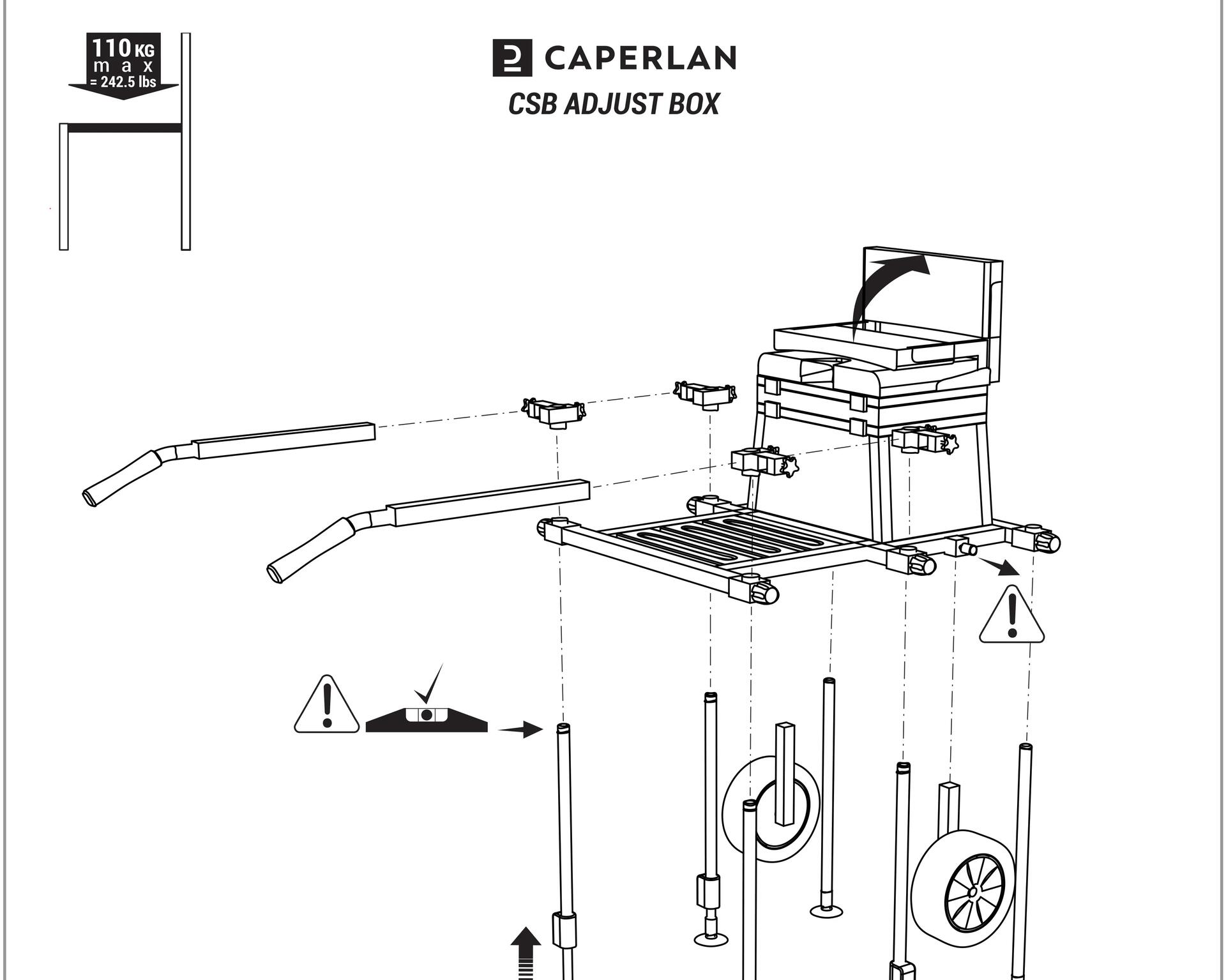 STATION DE PÊCHE CSB ADJUST BOX CAPERLAN