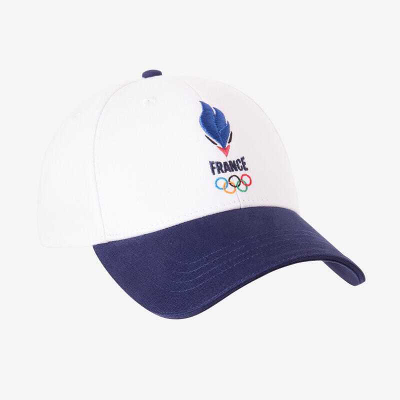 Casquette Equipe de France Olympique Adulte Mixte -Blanche