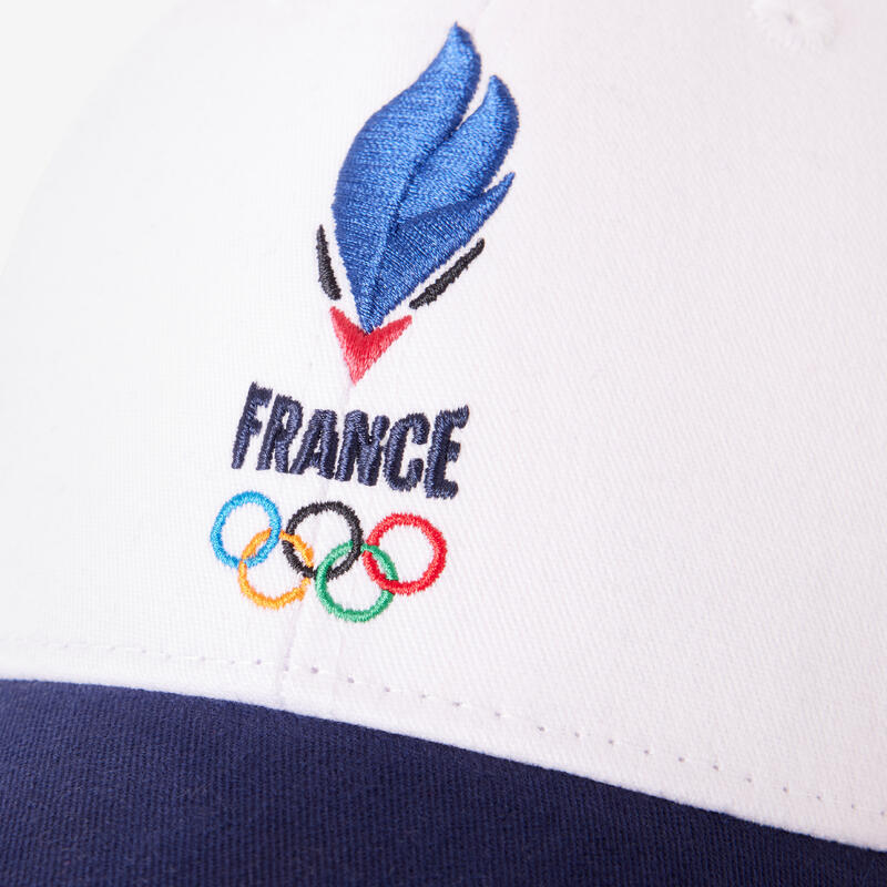 Casquette Equipe de France Olympique Adulte Mixte -Blanche