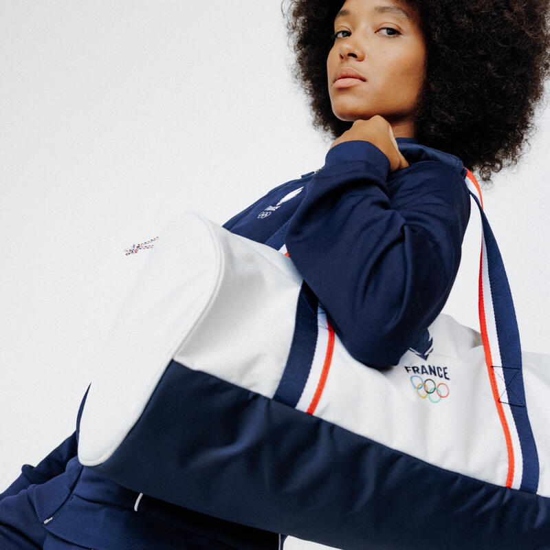 Sac de sport Duffel Equipe de France Olympique blanc