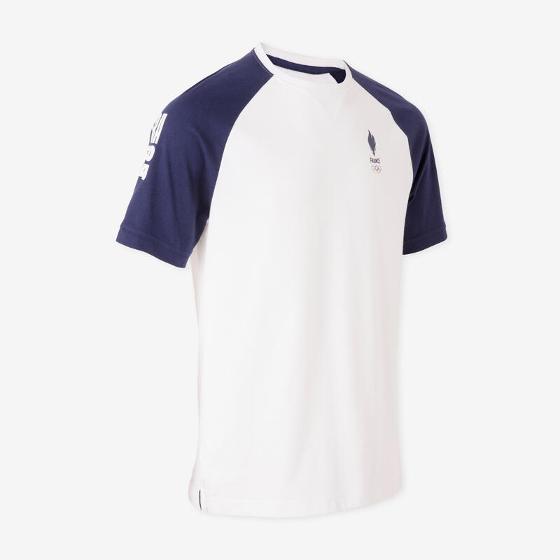 T-shirt Equipe de France Olympique Adulte mixte -Blanc