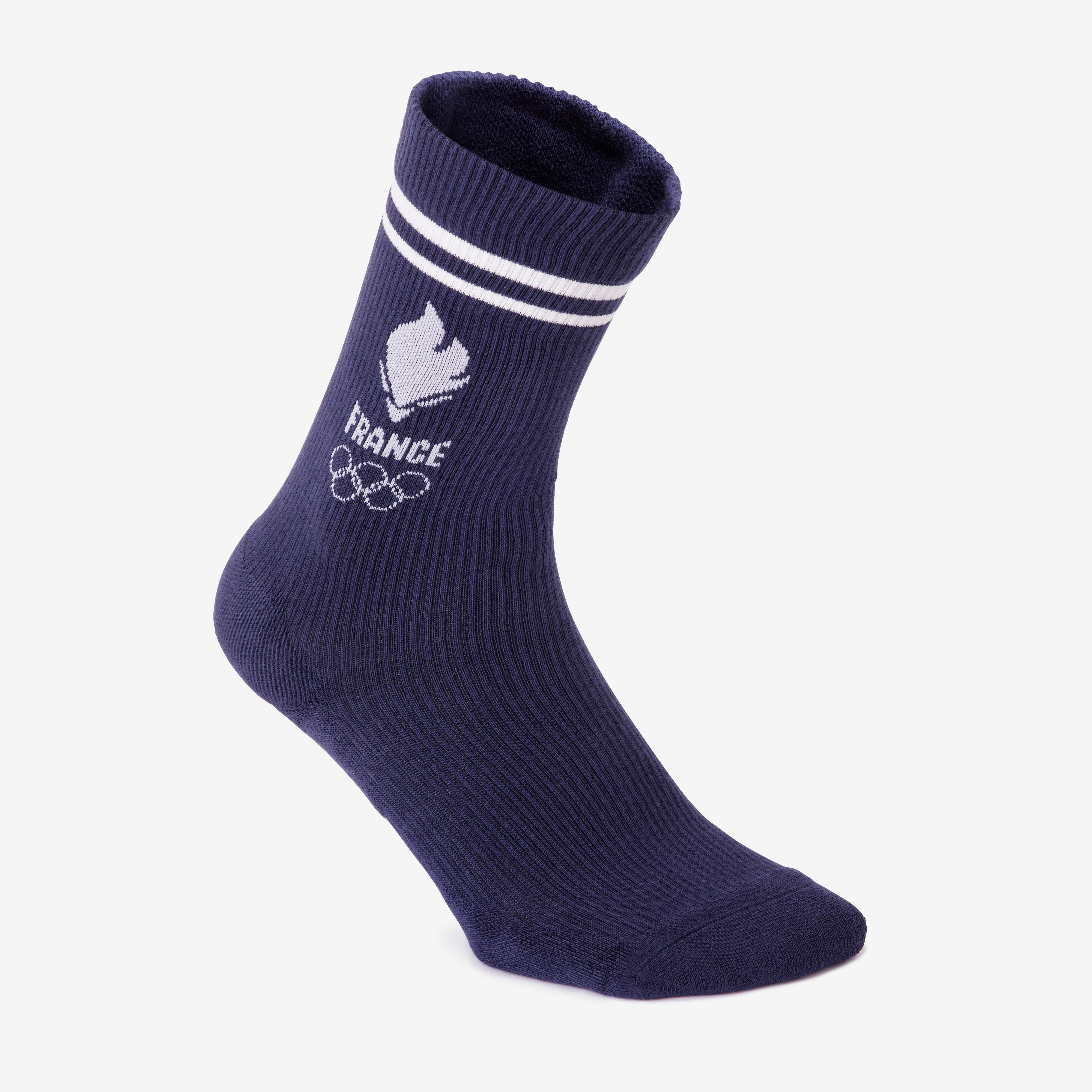 Equipe De France Olympique - Chaussettes Equipe De France Olympique Adulte Mixte Bleues - Chaussettes - Jeux Olympiques Paris 2024 - Blanc-bleu - 35/38 - Decathlon