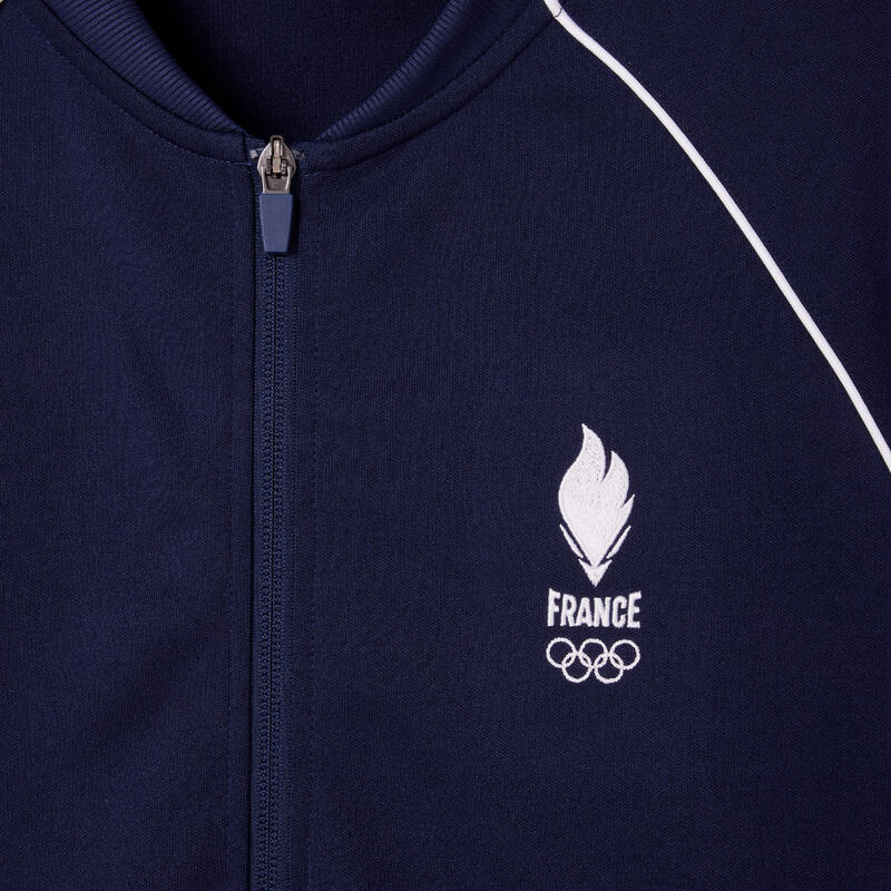 Veste de survêtement Equipe de France Olympique Adulte Mixte bleu