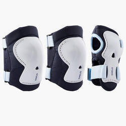 Set Pelindung Sepatu Roda, Skuter, Skateboard Anak 3-Piece - Biru