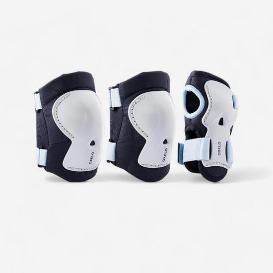 Zestaw 3x2 ochraniaczy dziecięcych na rolki, deskorolkę, hulajnogę Oxelo Play