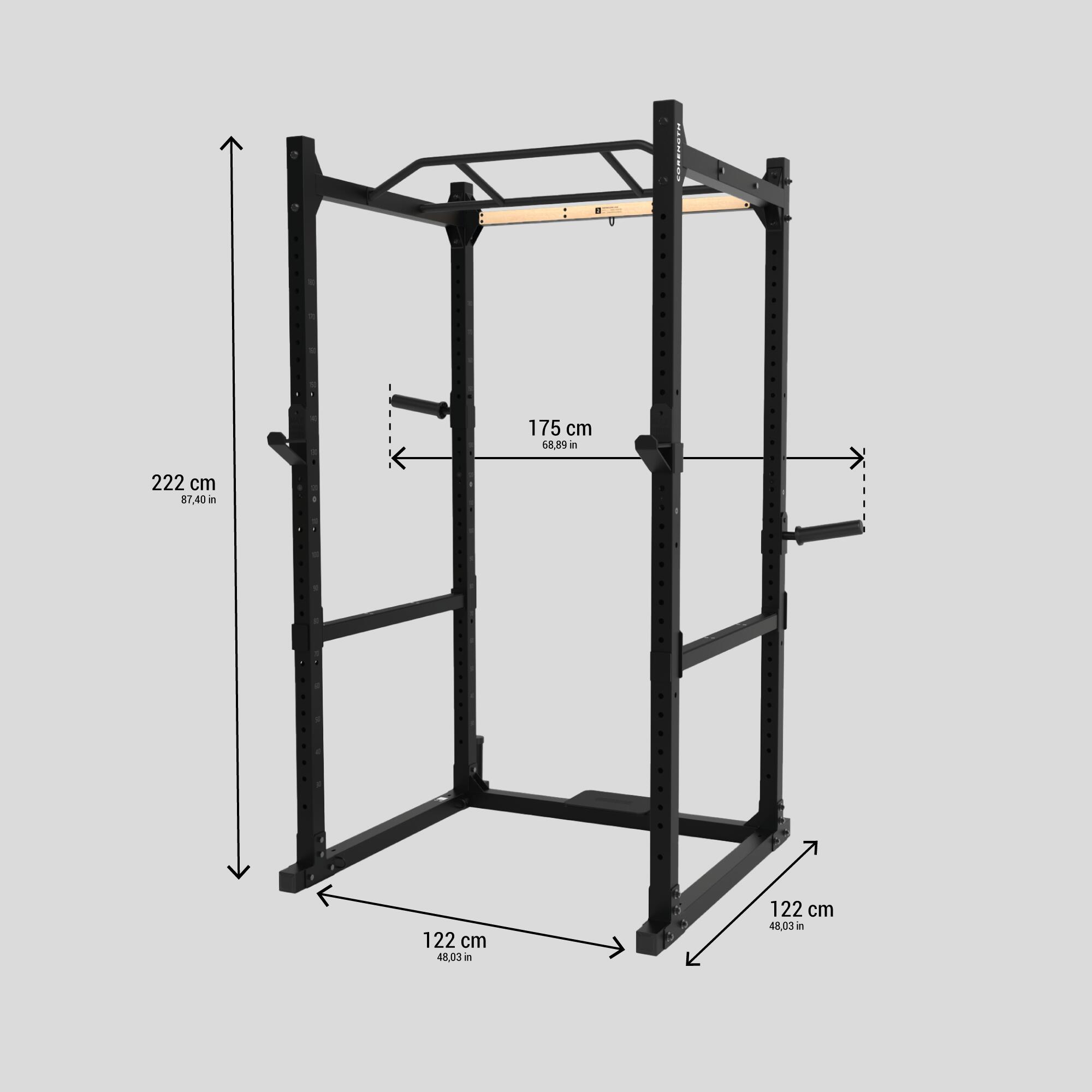 Gabbia per pesi - Corpo a cremagliera 900