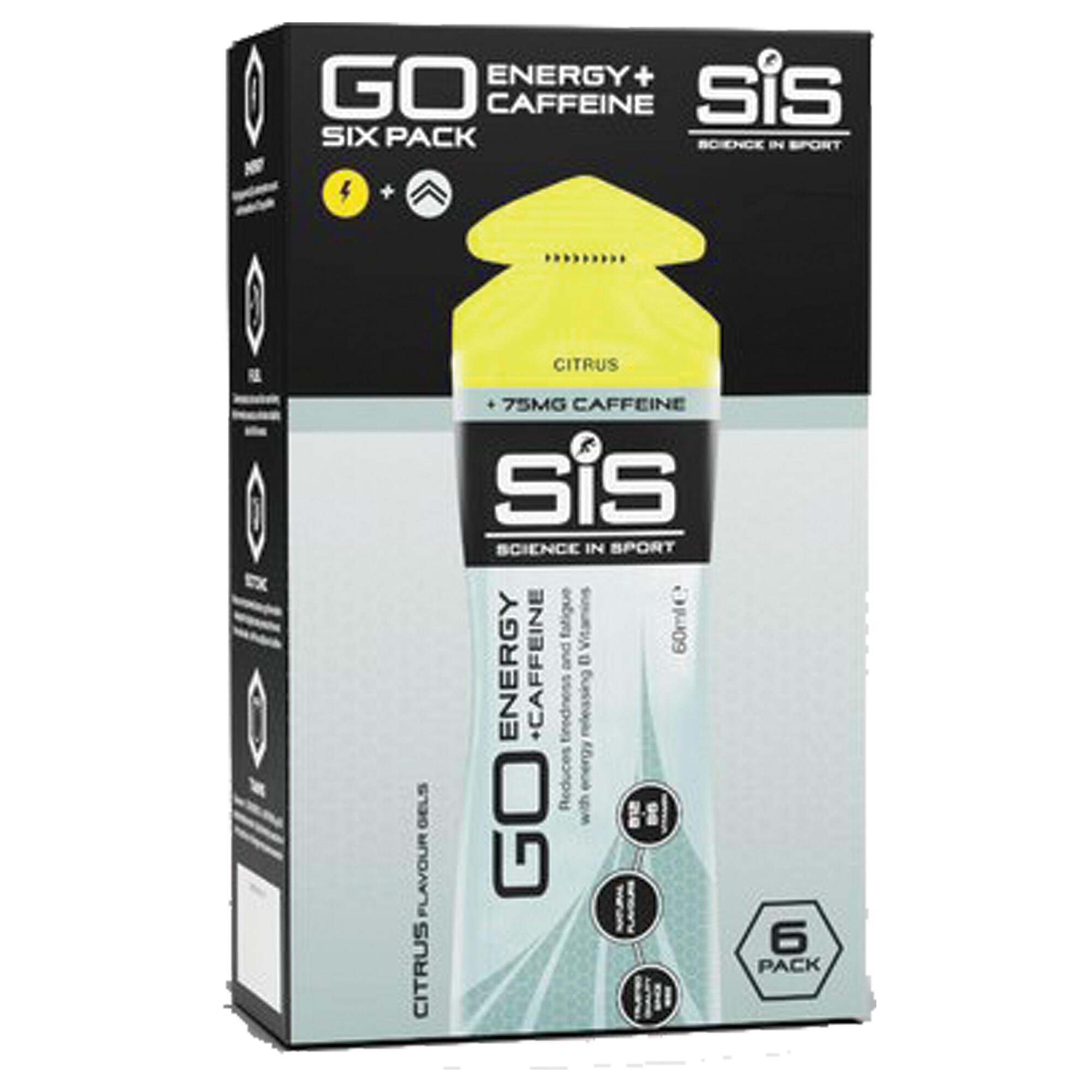 Science in sport go energy + cafeína pack 6 citrinos
