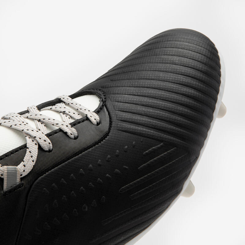 Ghete ADVANCE R500 FG Rugby Negru Adulți