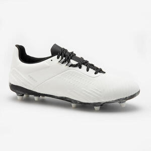 Botas de rugby adulto - Advance R500 FG blanco