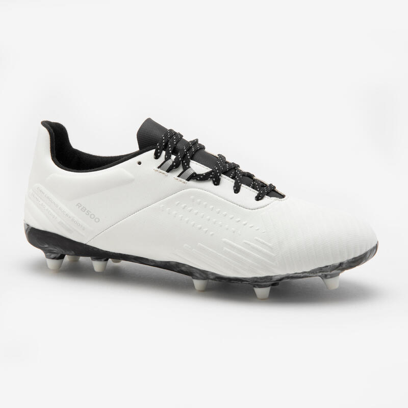 Ghete ADVANCE R500 FG Rugby Negru Adulți