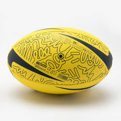Kids' Beginner Size 3 Rugby Ball R100 - Yellow