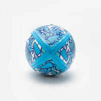 Beach Rugby Ball R100 Midi Beach Tropical - Blue/White