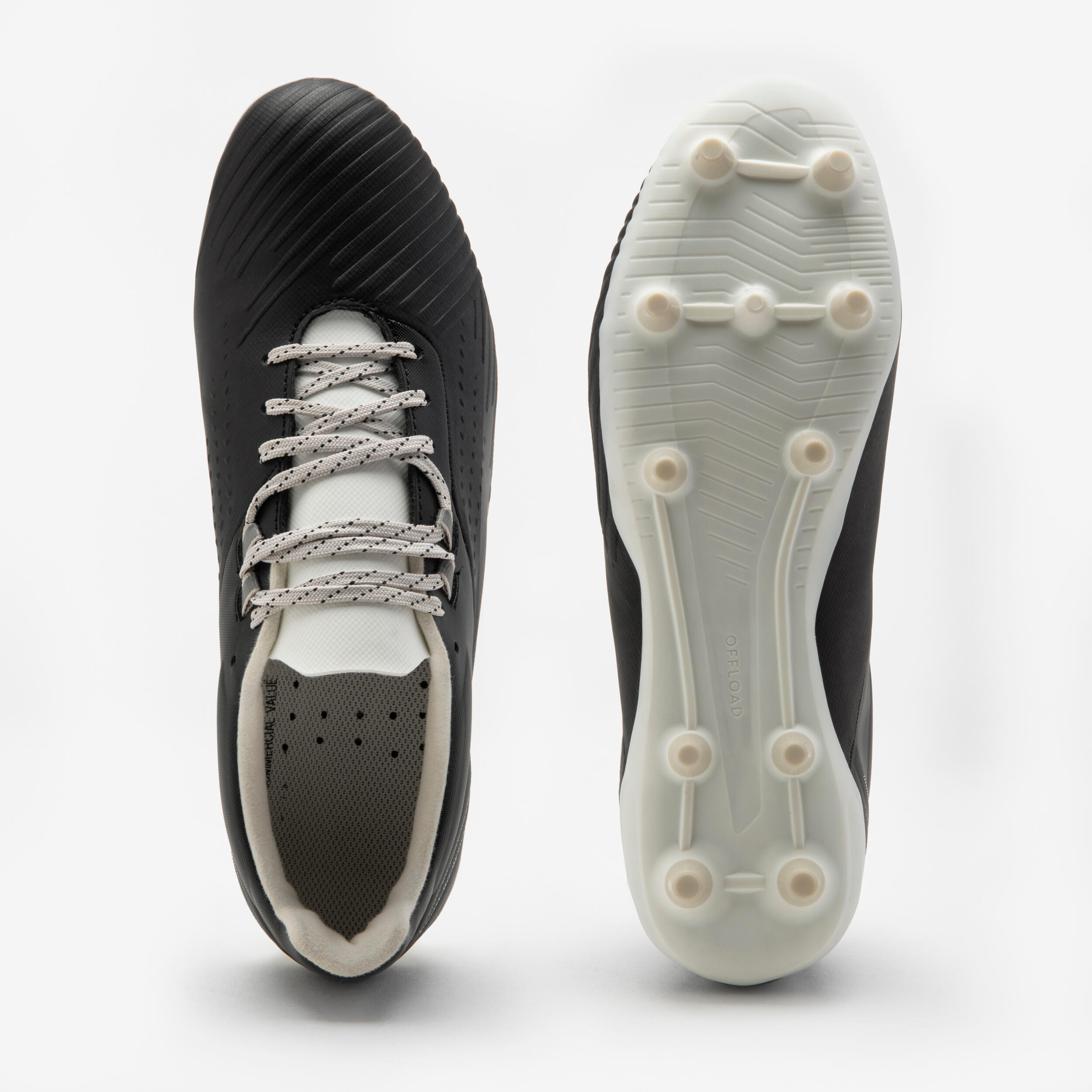 Scarpe rugby adulto ADVANCE R 500 FG nere 2/6