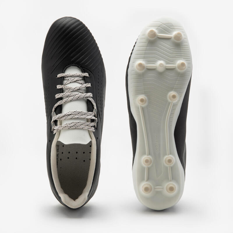 Ghete ADVANCE R500 FG Rugby Negru Adulți