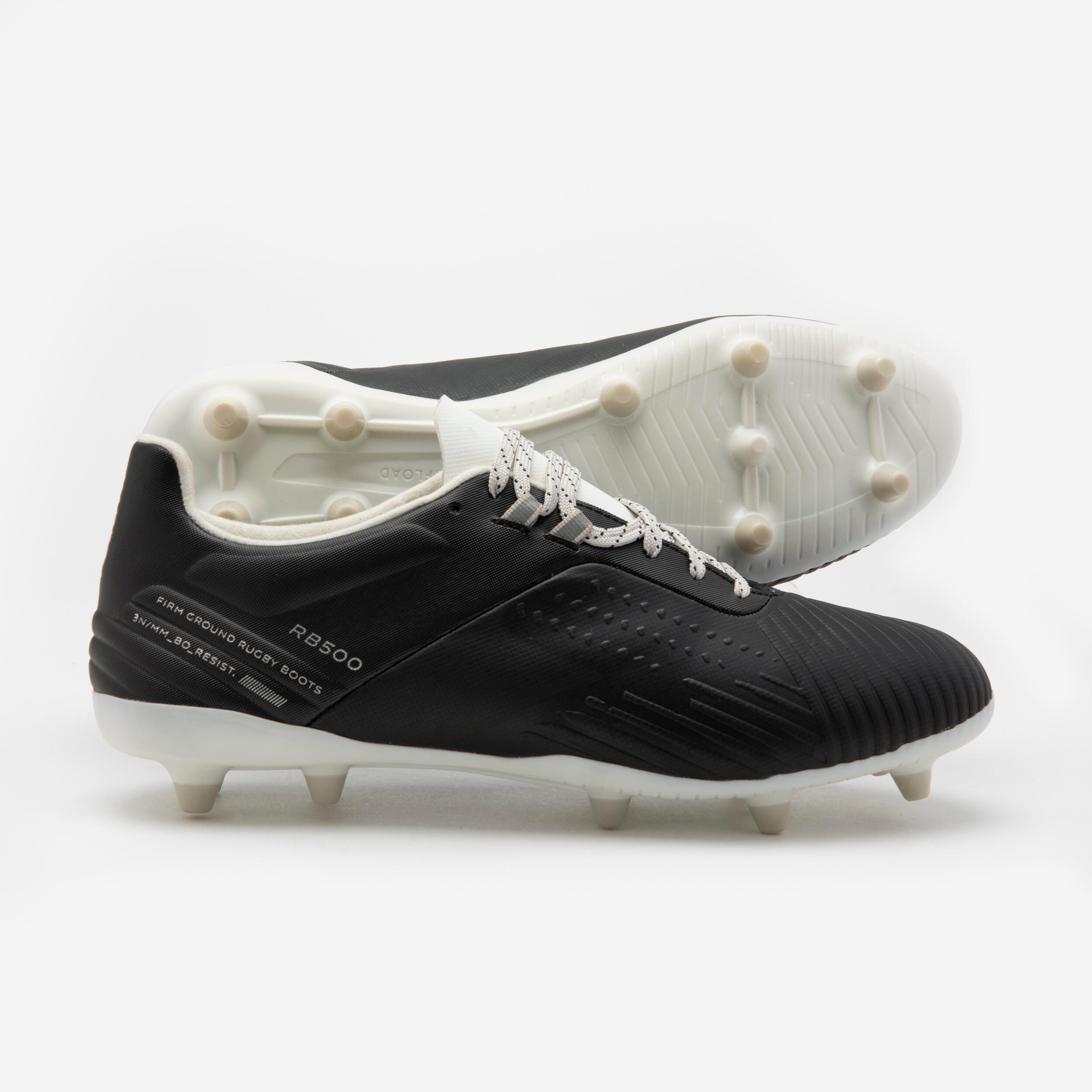 Scarpe rugby adulto ADVANCE R 500 FG nere 6/6