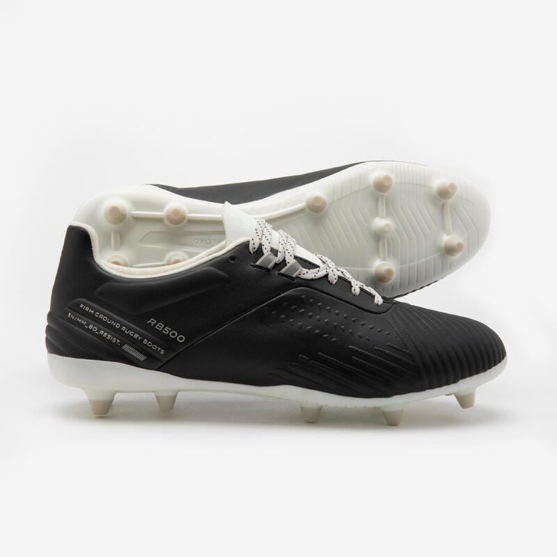 Damen/Herren Rugby Schuhe FG - Advance R500 schwarz 