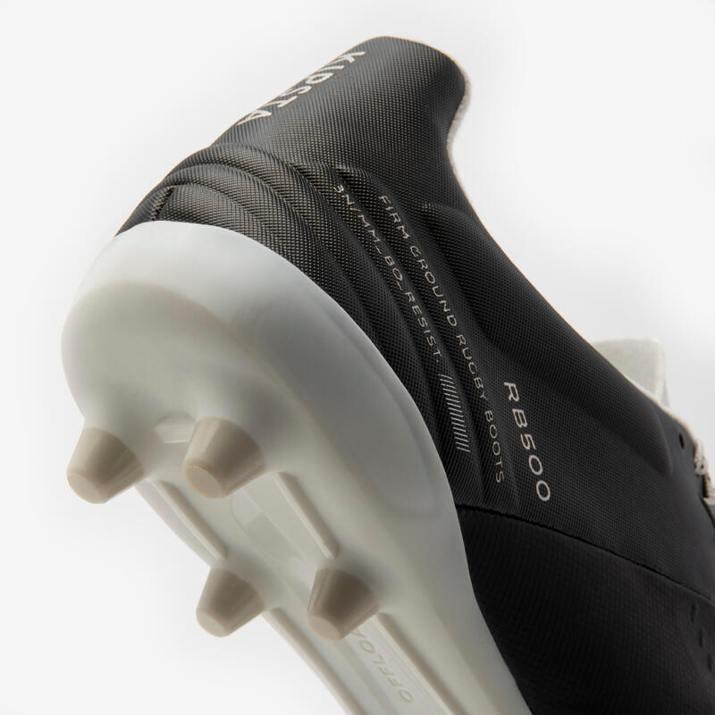 Damen/Herren Rugby Schuhe FG - Advance R500 schwarz 