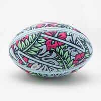 Size 3 Beach Rugby Ball - Tiki/Green/Pink/Blue