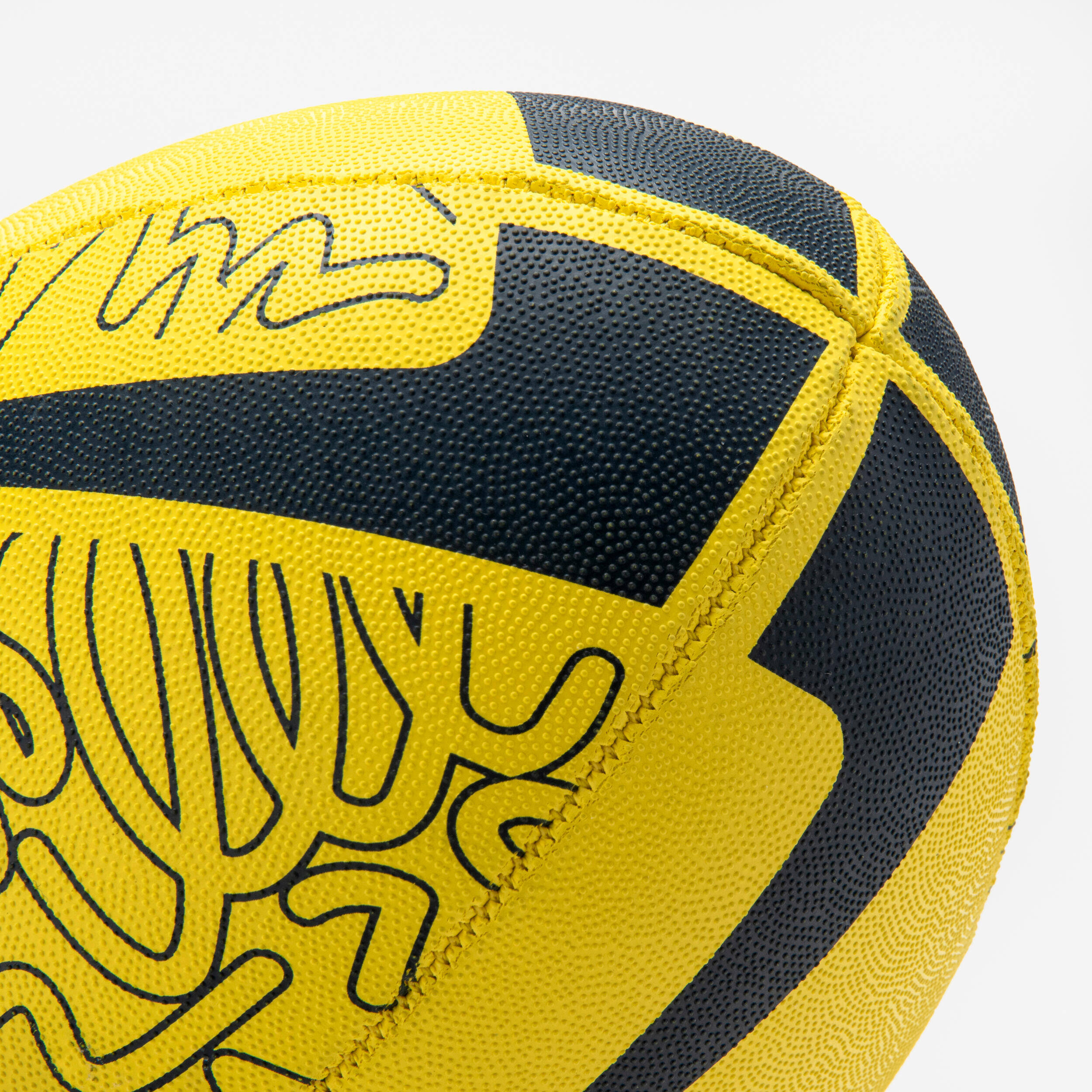 Kids' Rugby Ball R100 Initiation Light Size 3 - Yellow -  5