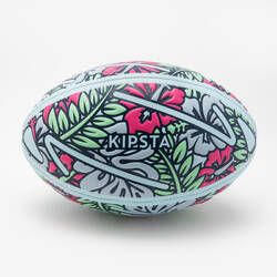 Size 3 Beach Rugby Ball - Tiki/Green/Pink/Blue