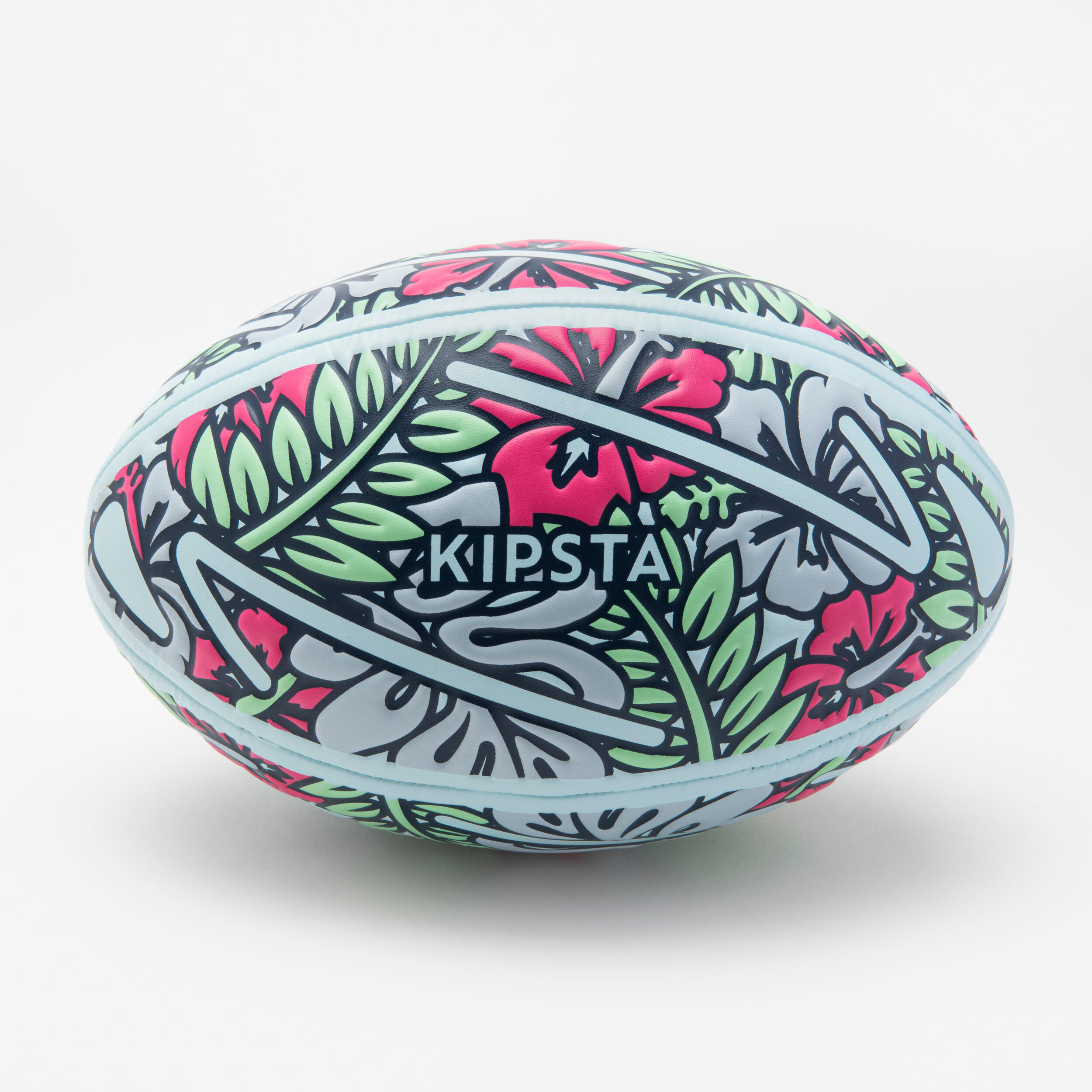 BEACH RUGBY BALL - TIKI SIZE 3 GREEN / PINK / BLUE