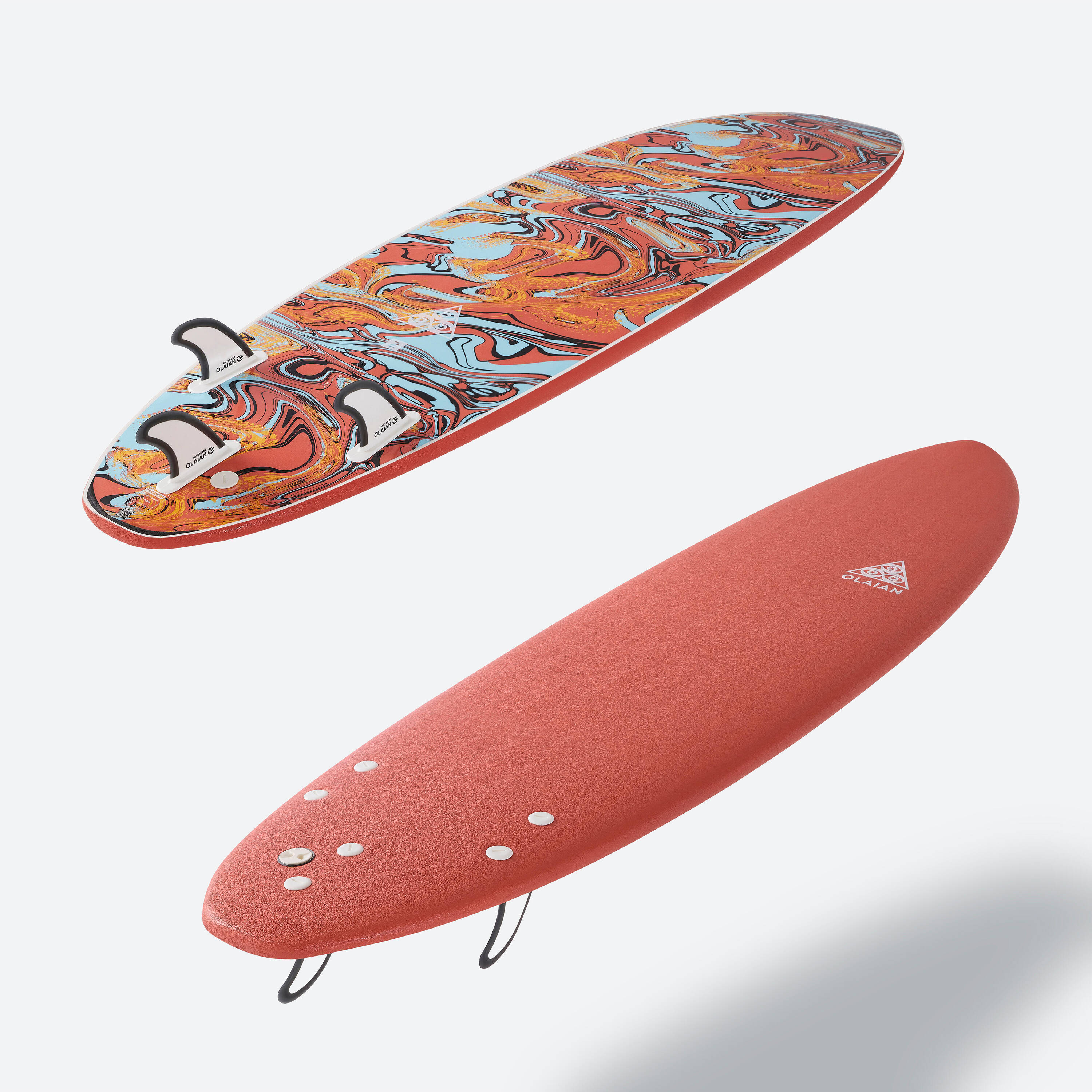 Foam surfboard 7' - 500 orange -  5
