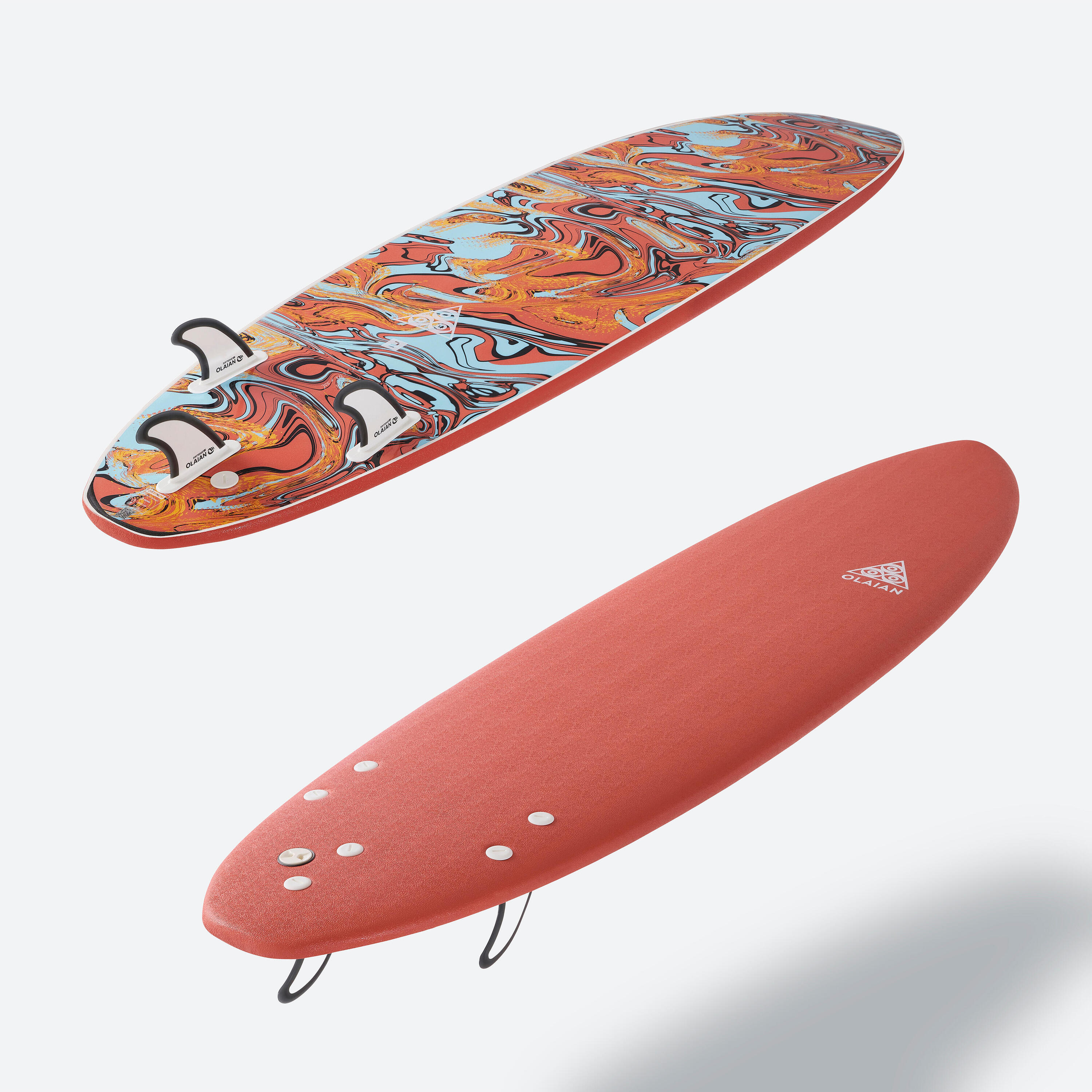 Foam surfboard 7' - 500 orange 3/11