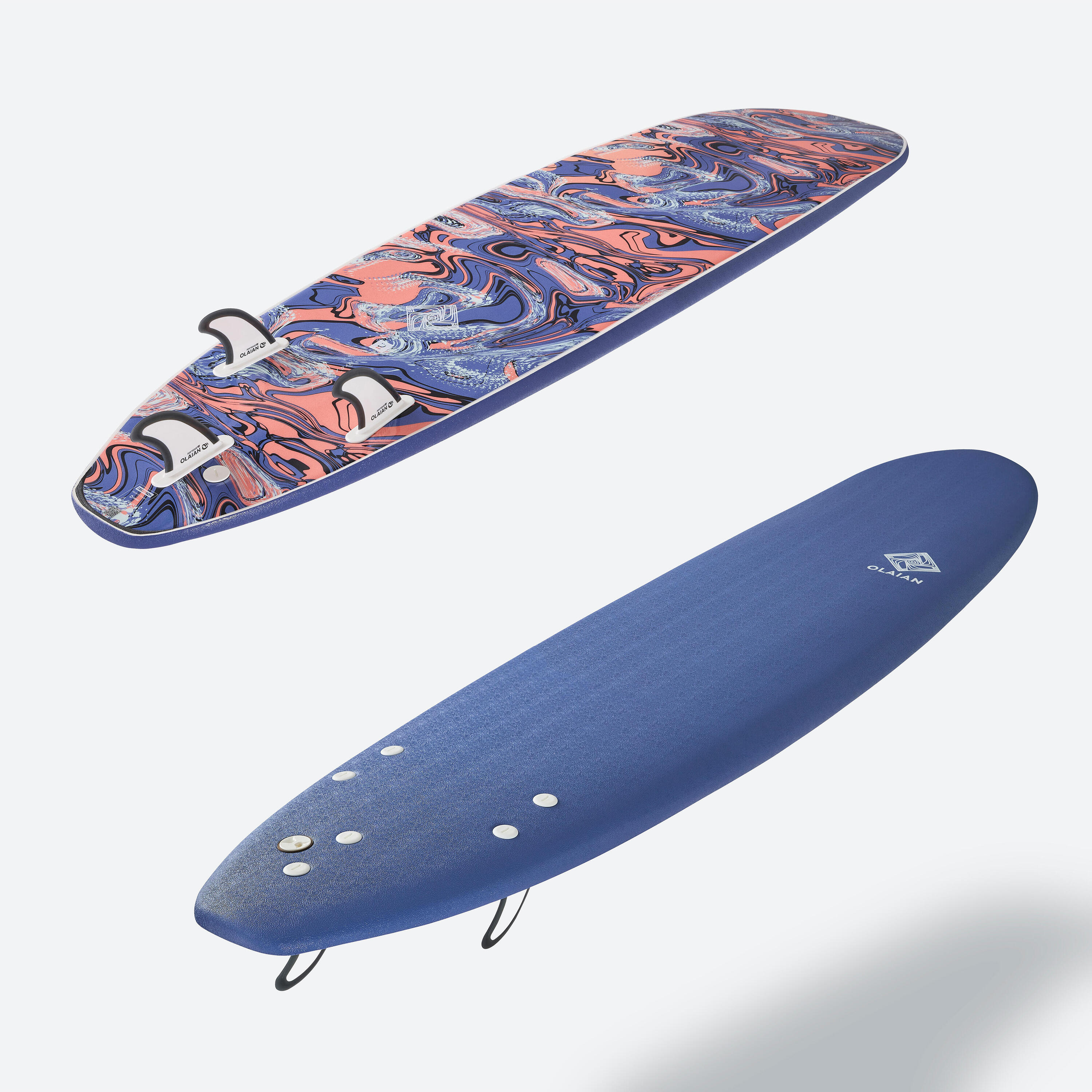 Foam surfboard 7'8" - 500 blue 3/10