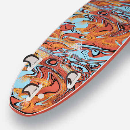 Foam surfboard 7' - 500 orange