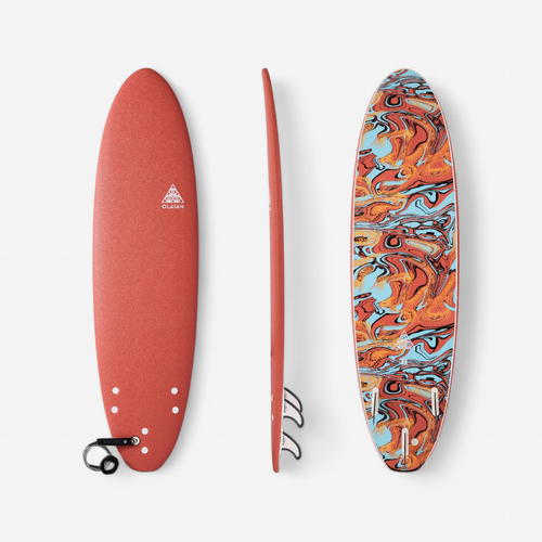 Planche de surf mousse 7' - 500 orange