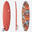 Surfboard Schaumstoff Kinder und Erwachsene 7' - 500 Soft orange