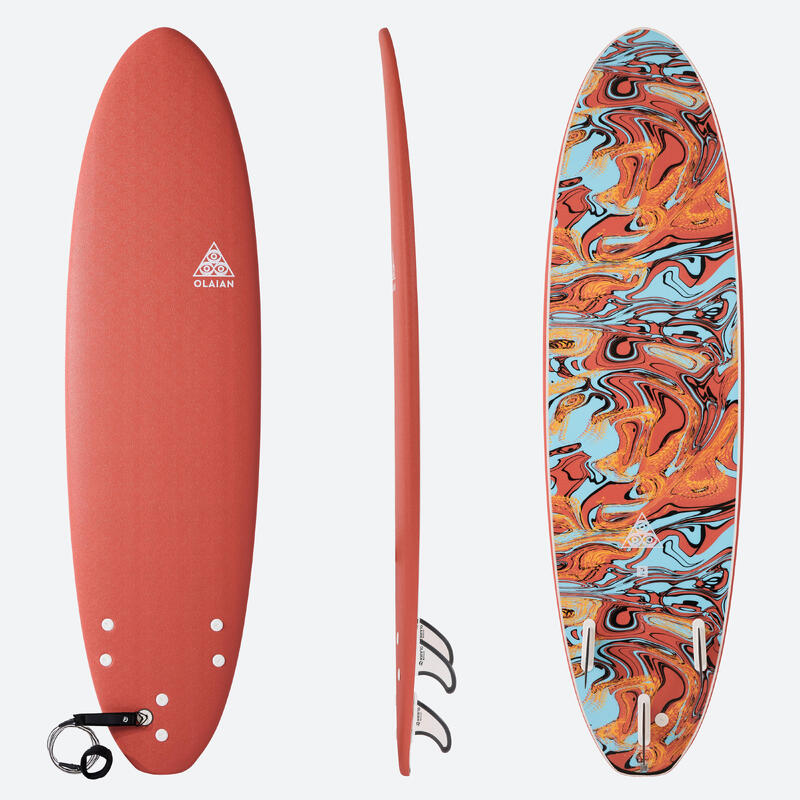 Prancha de Surf em espuma 7' - 500 laranja