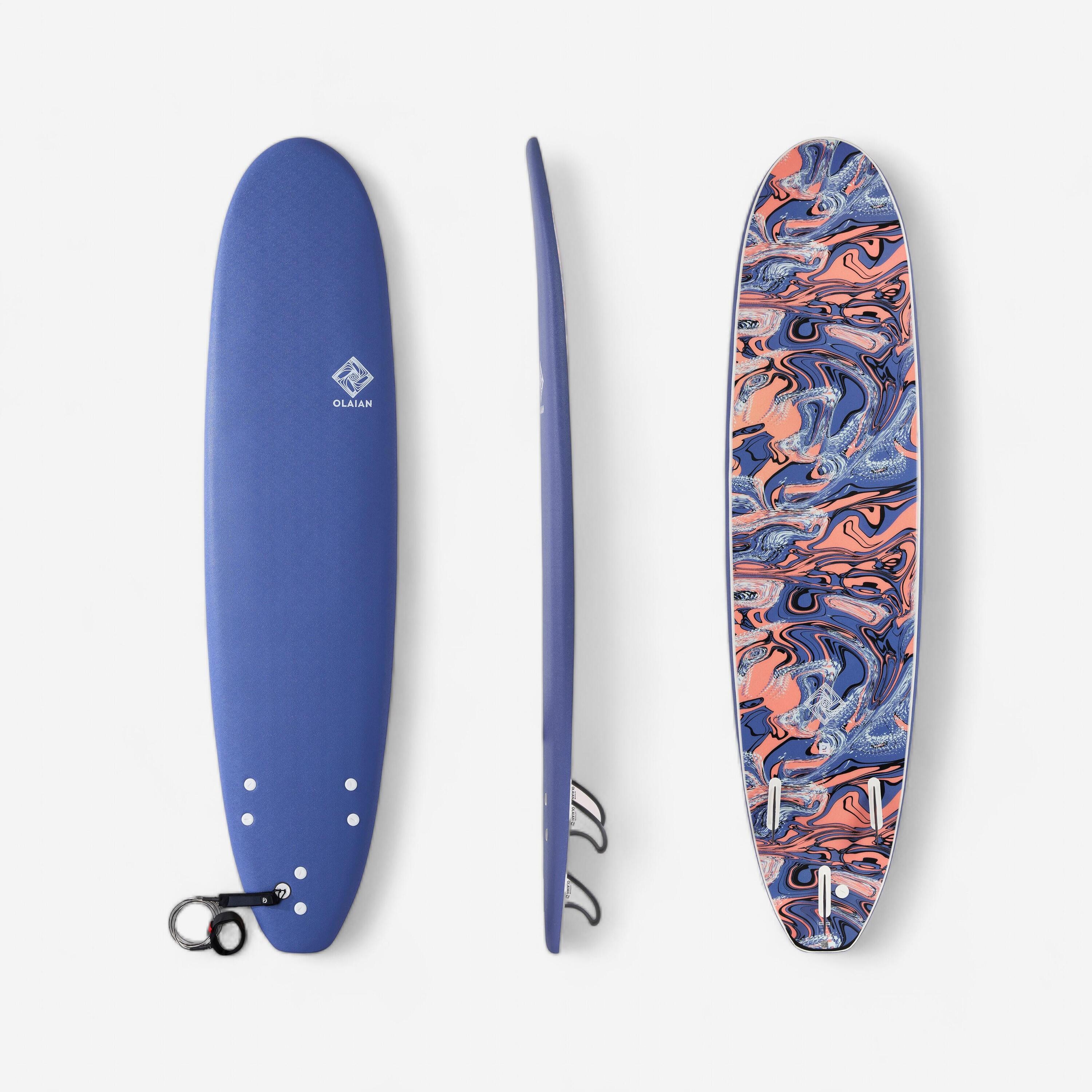 Foam surfboard 7'8" - 500 blue 1/11