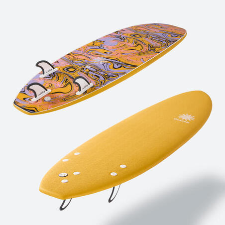Planche de surf mousse 6' - 500 jaune