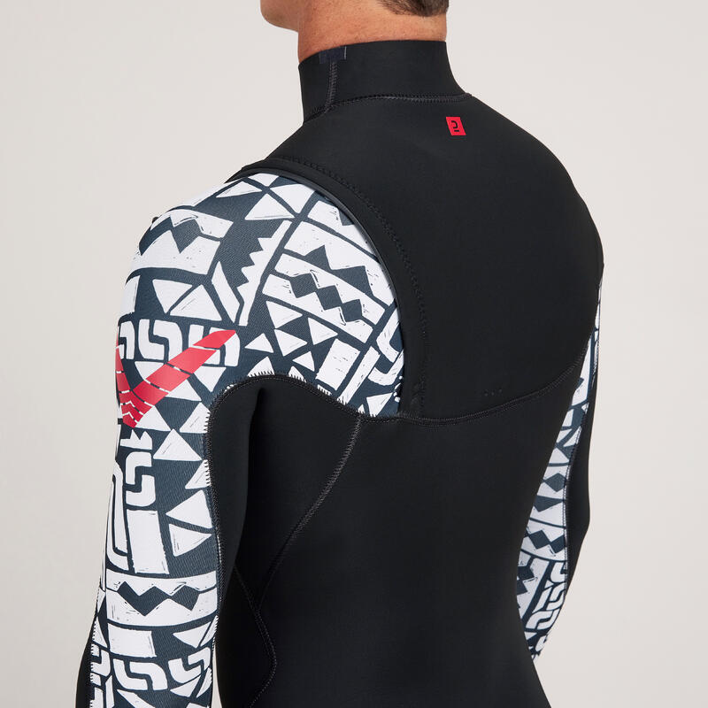 Fato de surf neoprene 4/3 mm Homem - 900 team rider preto