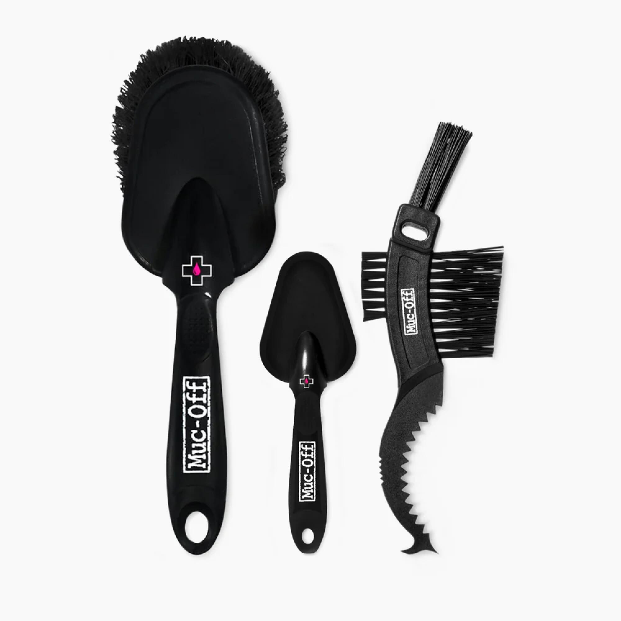 Decathlon UK Muc-Off 3x Premium Brush Set For Bike Cleaning