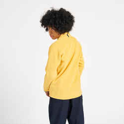 Kids warm fleece sailing jacket 100 - Yellow