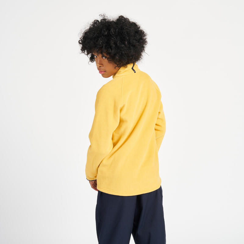 Veste polaire chaude de voile sailing 100 enfant garçon fille jaune