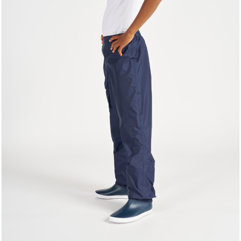 Surpantalon de pluie Enfant Sailing 100 Bleu marine pour les clubs et collectivites Decathlon Pro