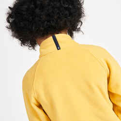 Kids warm fleece sailing jacket 100 - Yellow