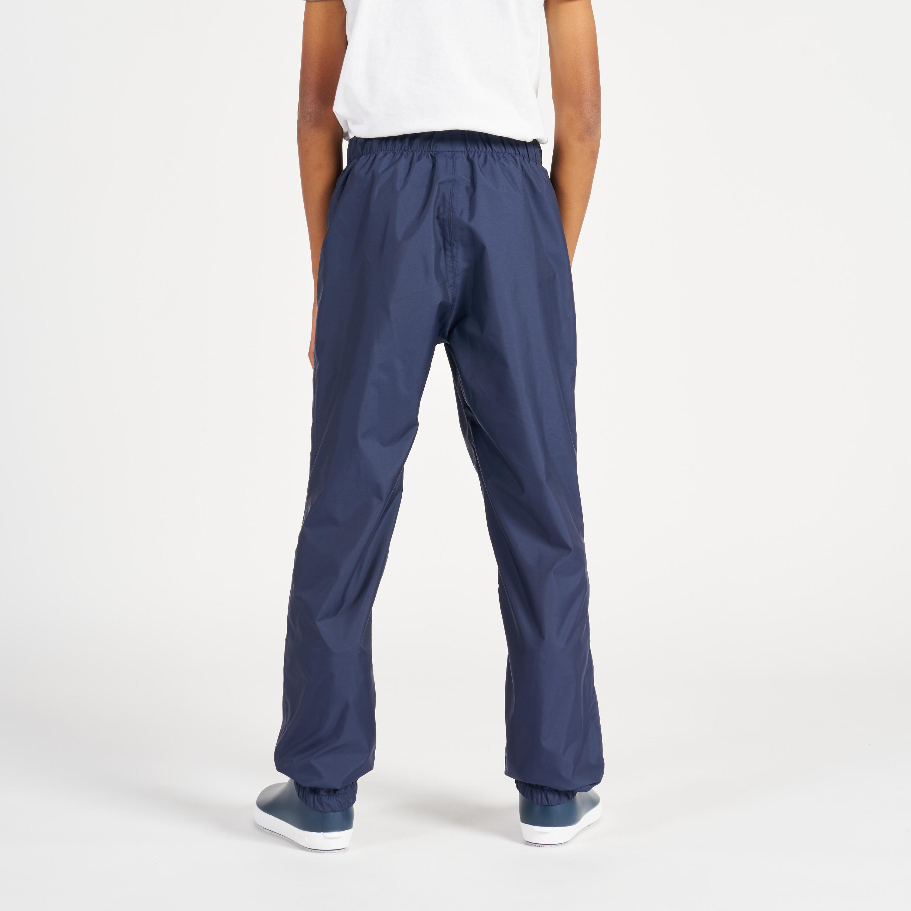 Kids' Overtrousers Sailing 100 Navy blue 4/15