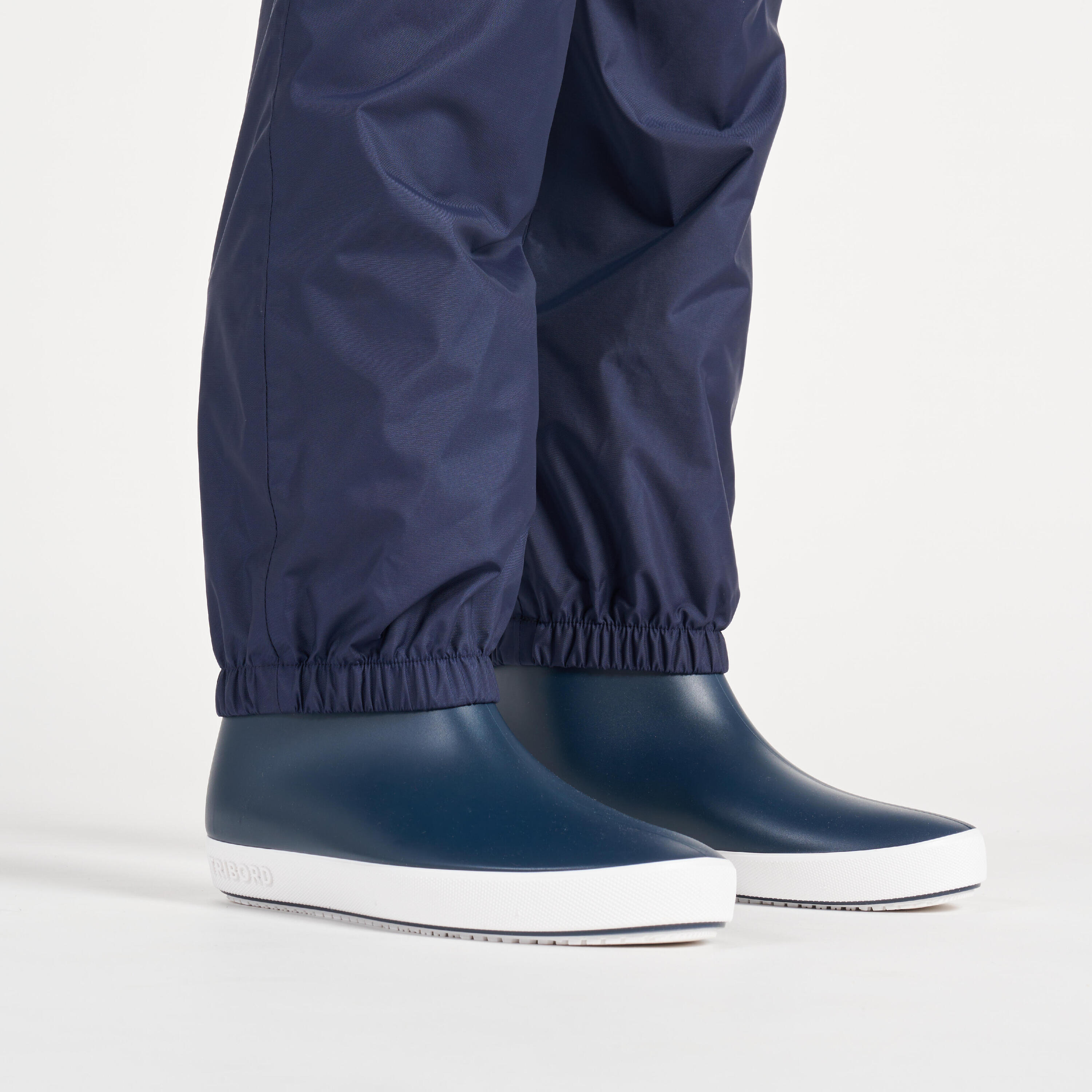 Kids' Overtrousers Sailing 100 Navy blue 10/15