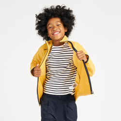 Boys Girls’ warm eco-design fleece sailing jacket 100 - Yellow