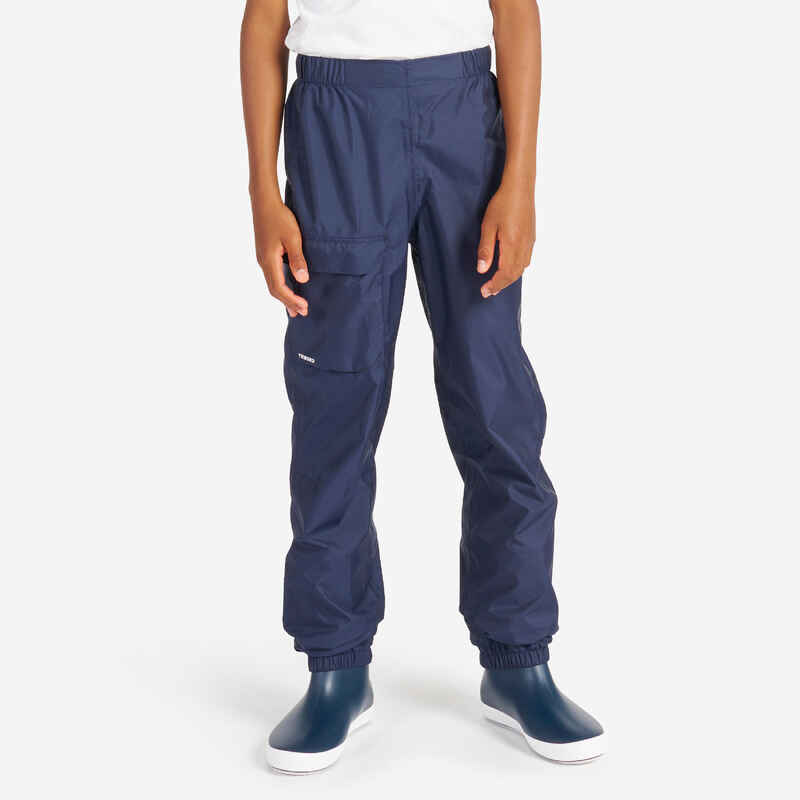 Kids' Overtrousers Sailing 100 Navy blue