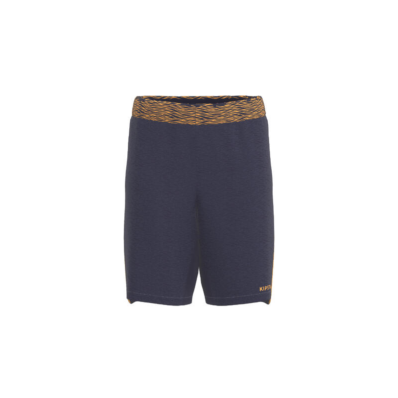 Kinder Fussball Shorts - CLR marineblau/orange