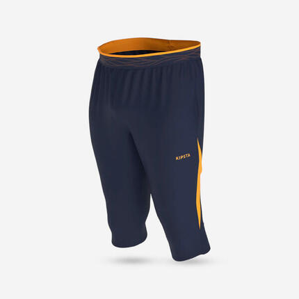 Damen/Herren Fußball 3/4 Hose - CLR marineblau/orange