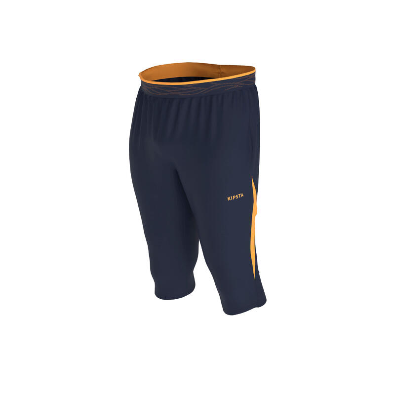 Damen/Herren Fussball 3/4 Hose - CLR marineblau/orange