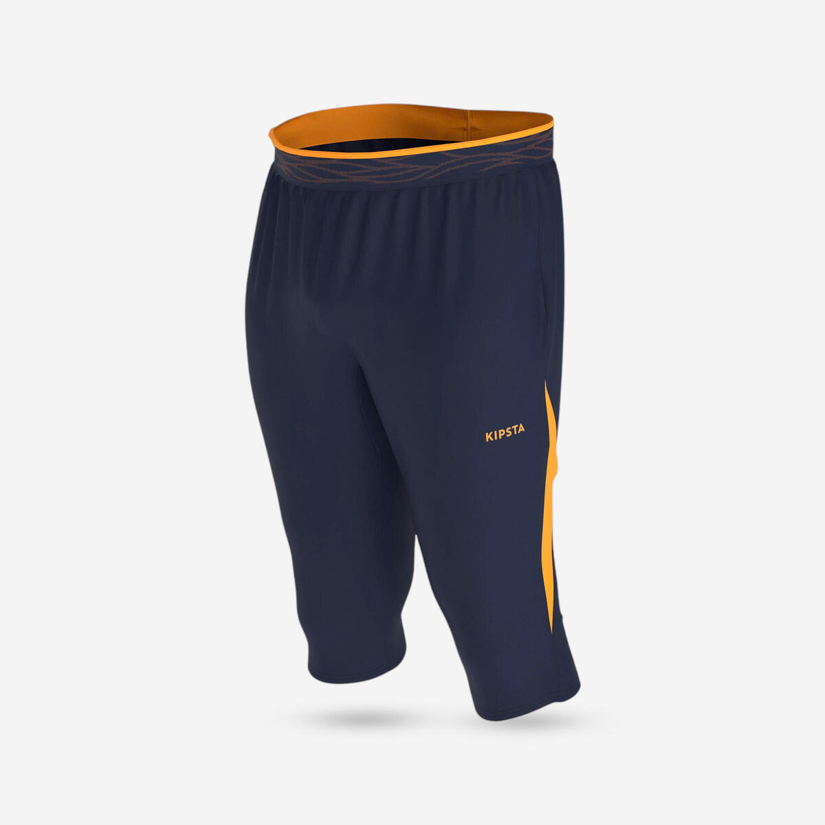 Pantalon de football CLR 3/4 Marine et Orange
