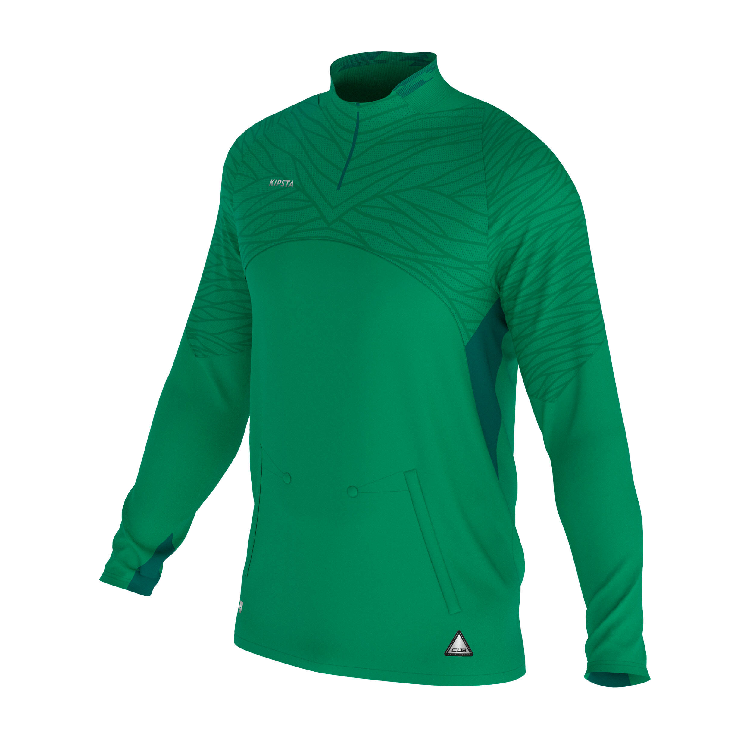 1/2 zip clr adult green